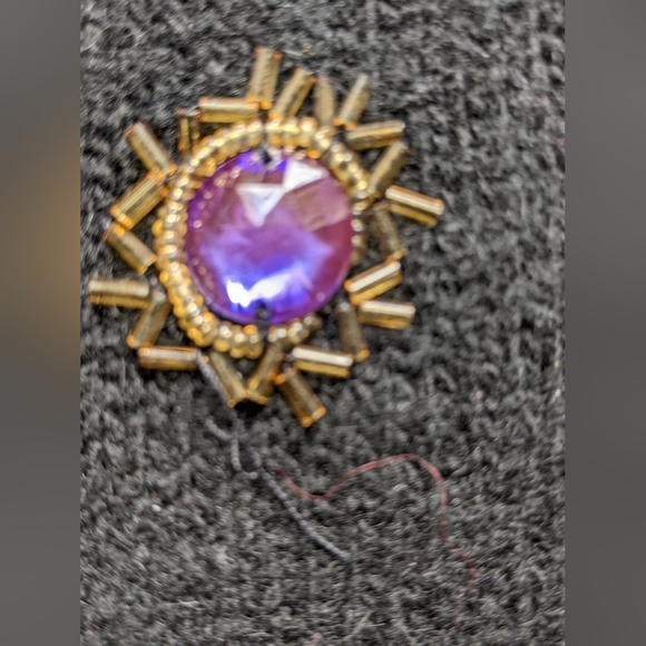 Silk and Lambswool Tunic with Large Beads and Sequins - Picture 6 of 12